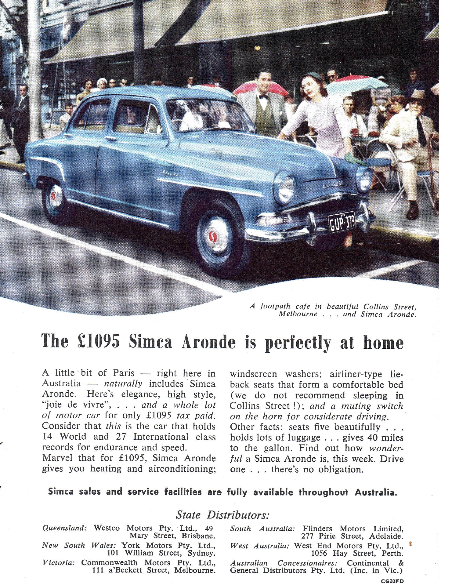 1958 Australian Automotive Advertising